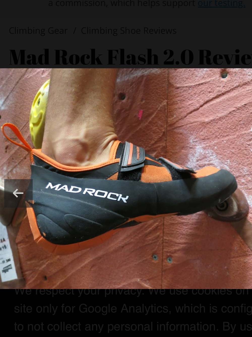 Men’s Mad Rock Flash 2.0 Climbing Shoes